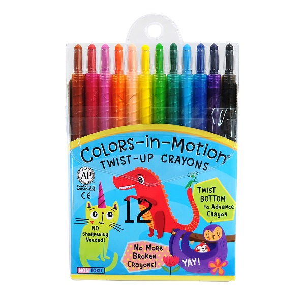 12 Colors-in-Motion crayons